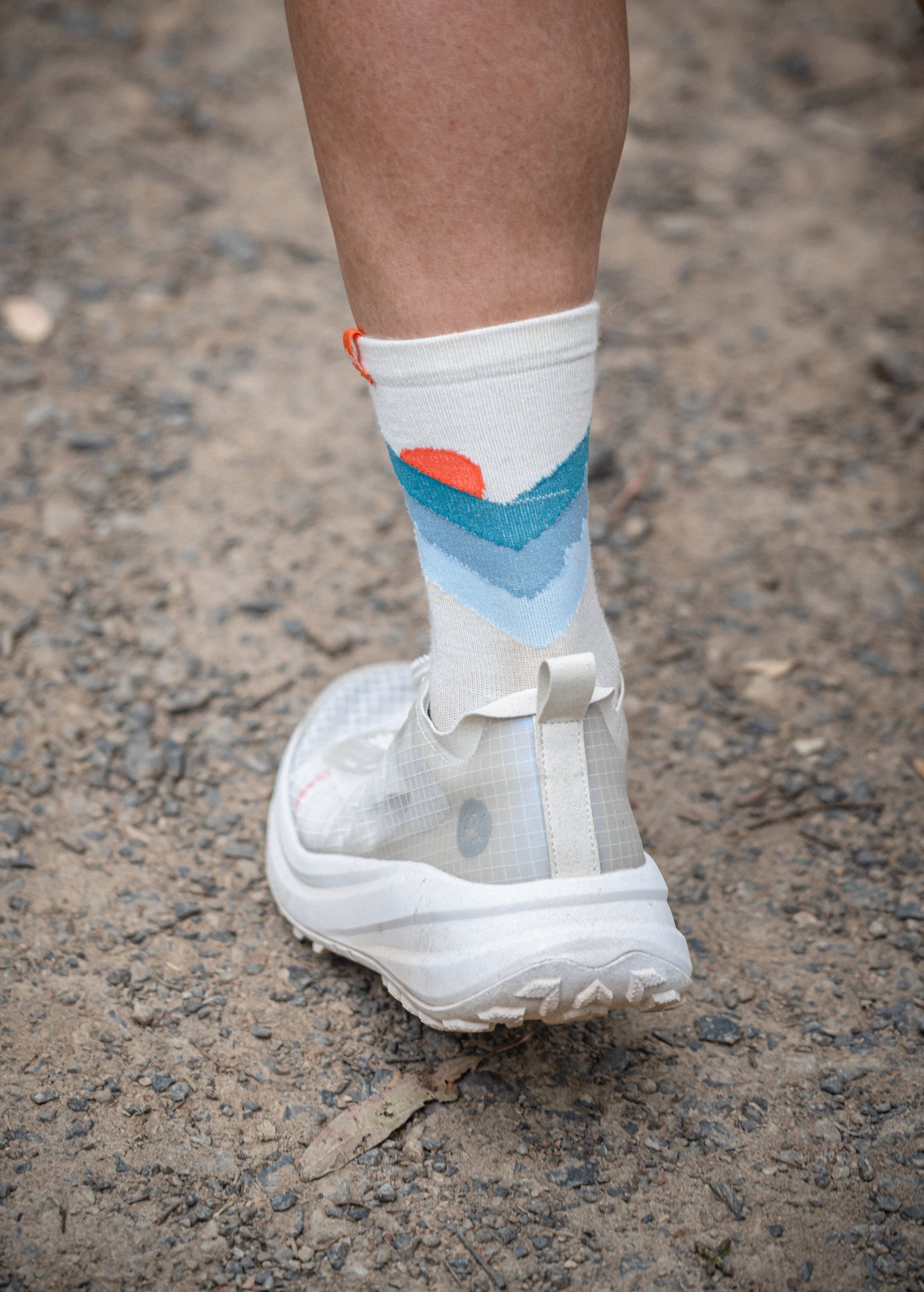 Premium Performance Road and Trail Running Socks-"Here comes the sun"