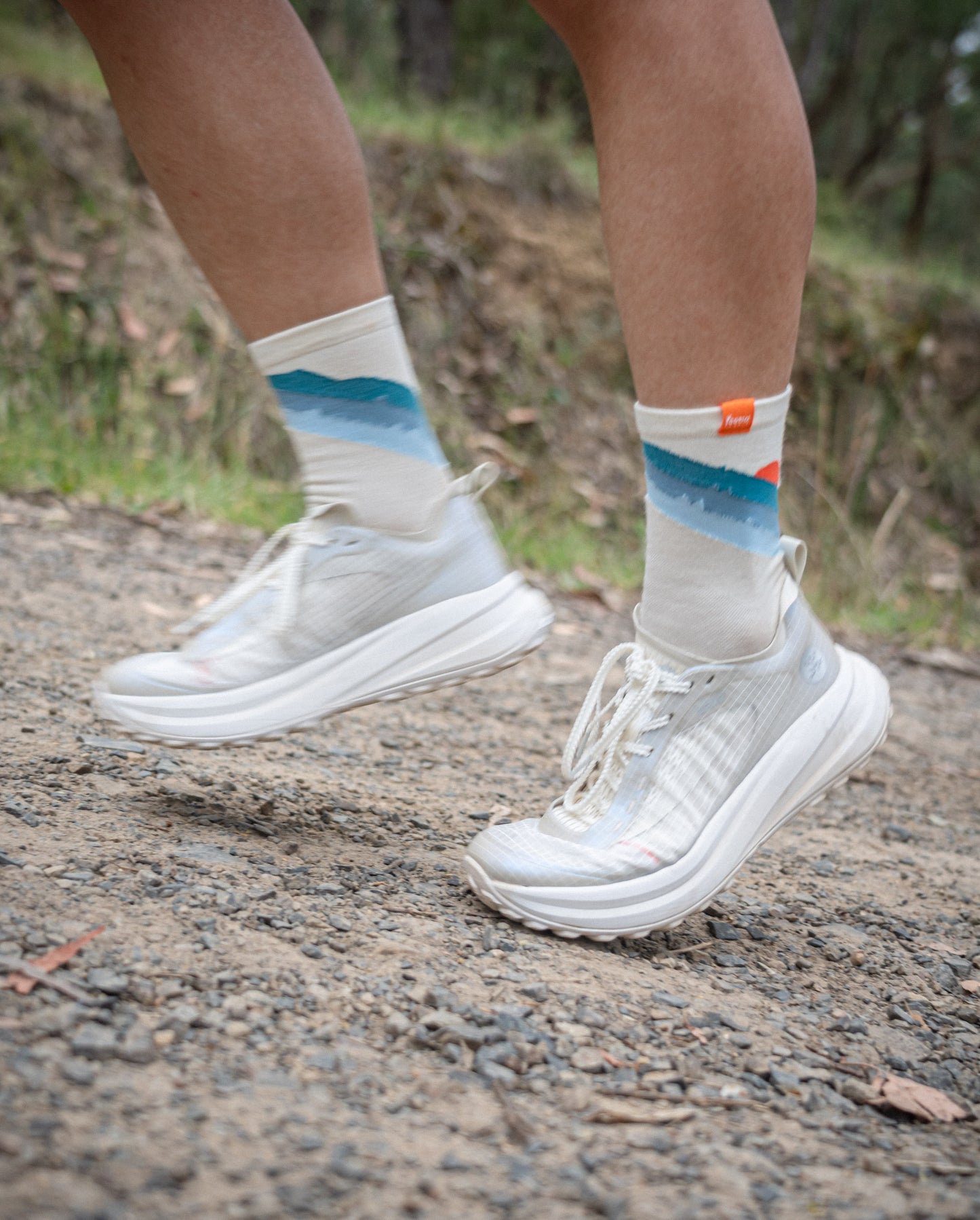 Premium Performance Road and Trail Running Socks-"Here comes the sun"