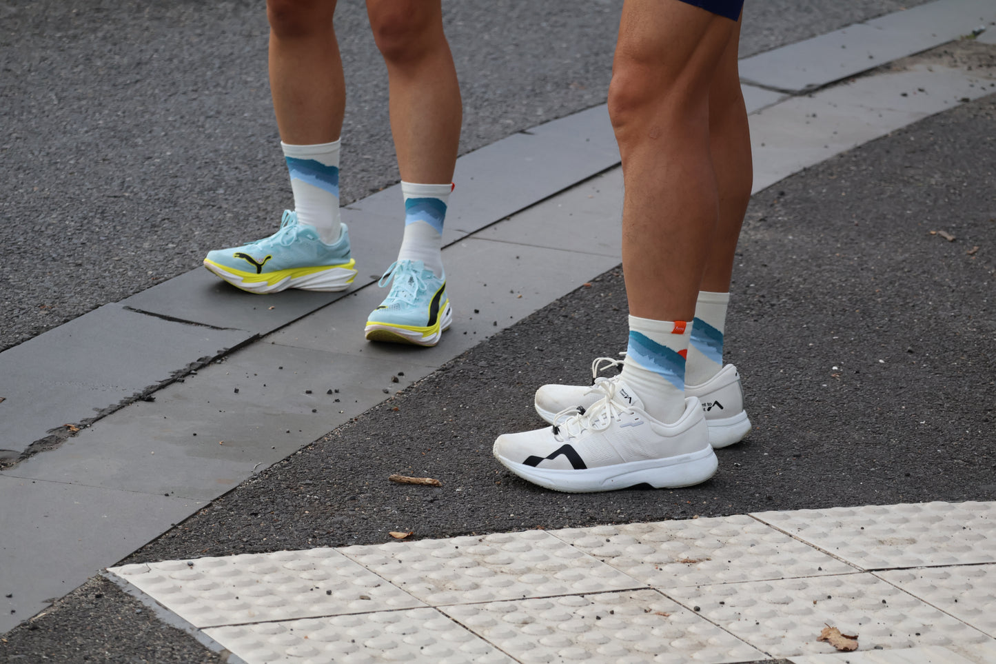 Premium Performance Road and Trail Running Socks-"Here comes the sun"