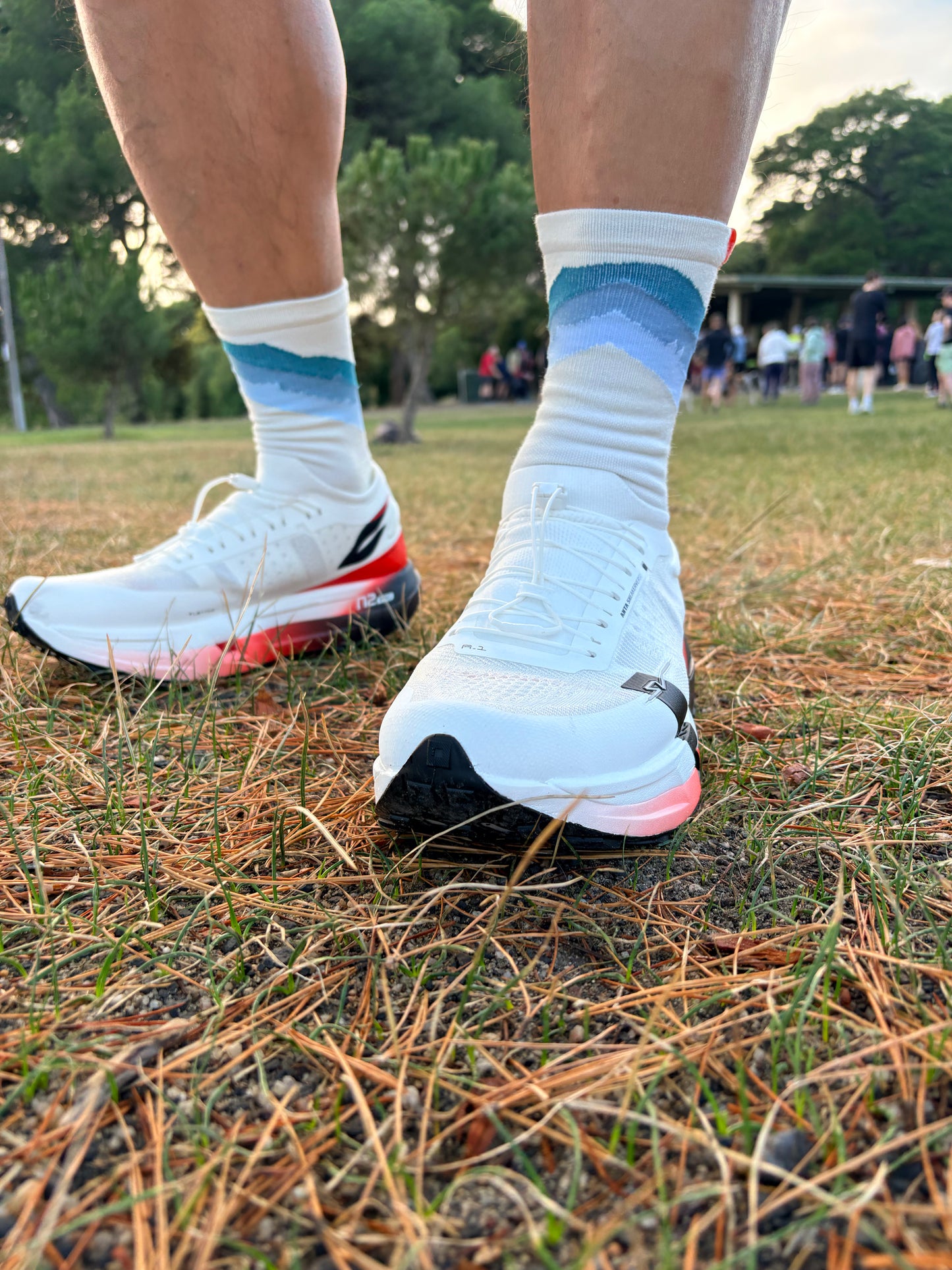 Premium Performance Road and Trail Running Socks-"Here comes the sun"