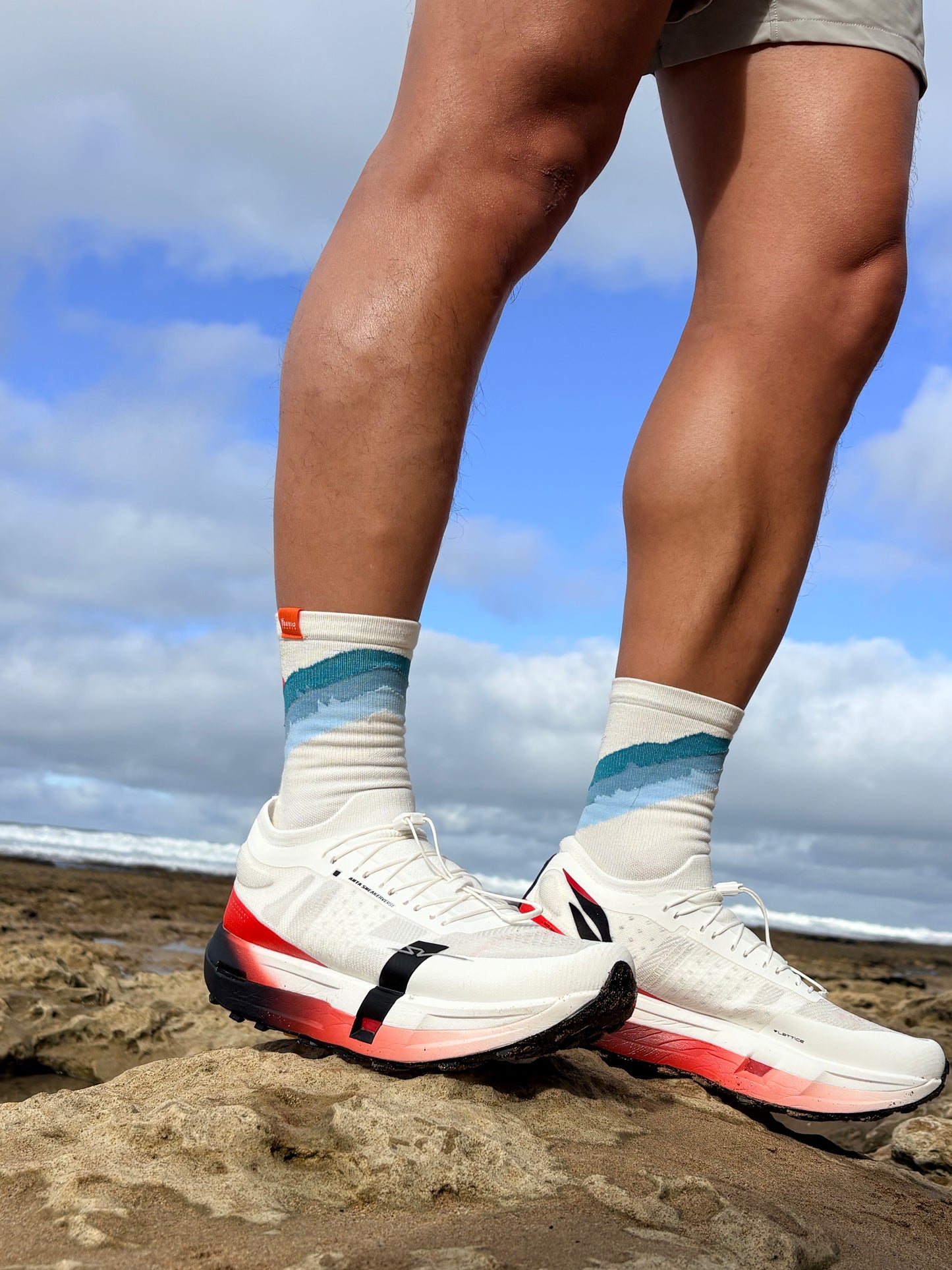 Premium Performance Road and Trail Running Socks-"Here comes the sun"