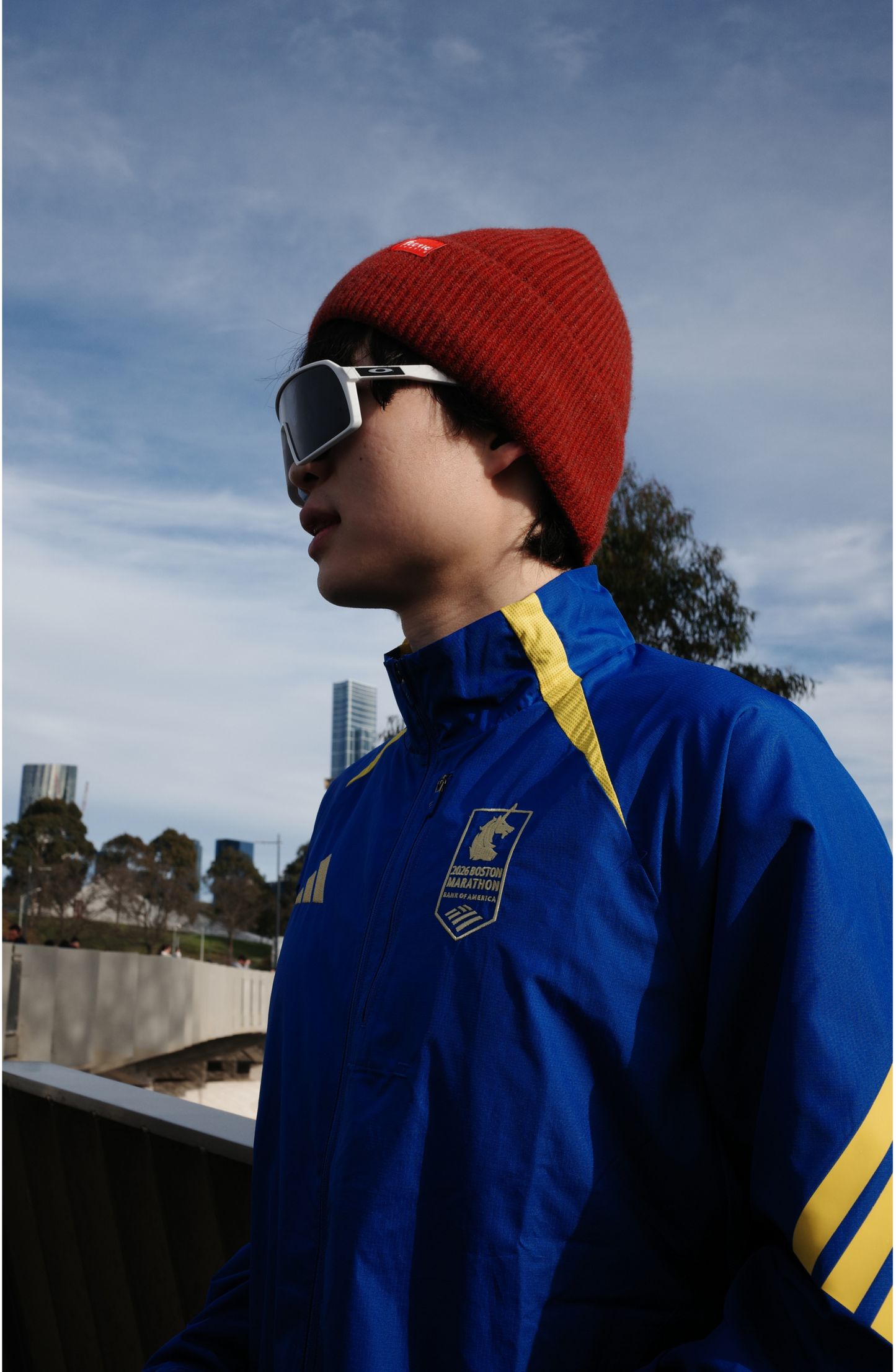 Comfy Urban Line Beanie- Red Earth